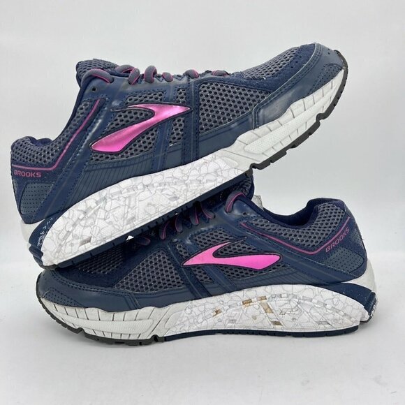 Brooks Womens Addiction A12 Lace Up Blue Athletic Running Shoes Size US 11.5 - Picture 6 of 12